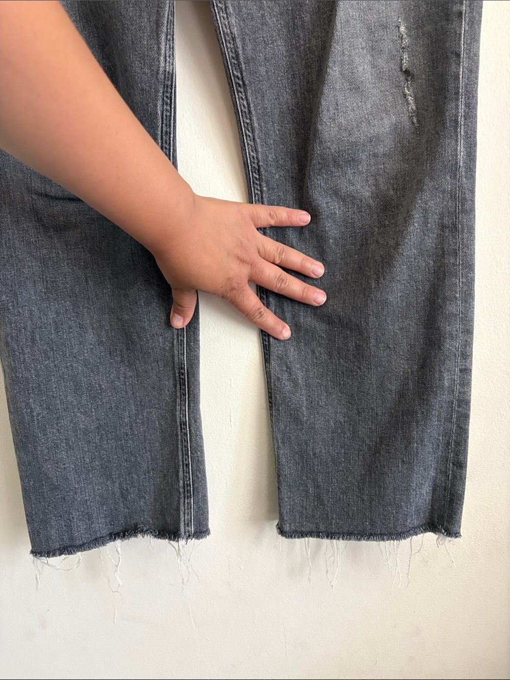 Citizens of Humanity Daphne Crop Jeans Gray Stovepipe Silhouette Size 28 - Picture 11 of 13
